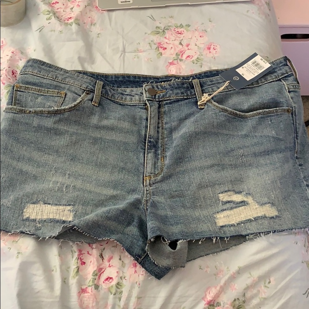High rise shortie shorts